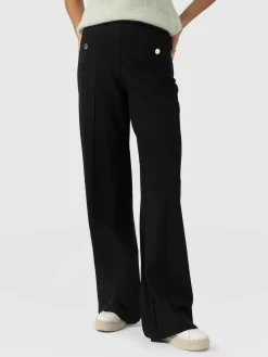 Averie Wide Leg Pant - Black Molten