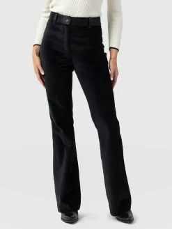 Axel Flared Pant - Black Velvet