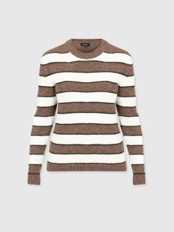 Azura Knit Sweater - Brown Stripe
