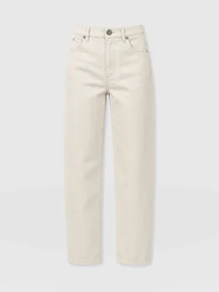 Barrel Leg Jean - Cream