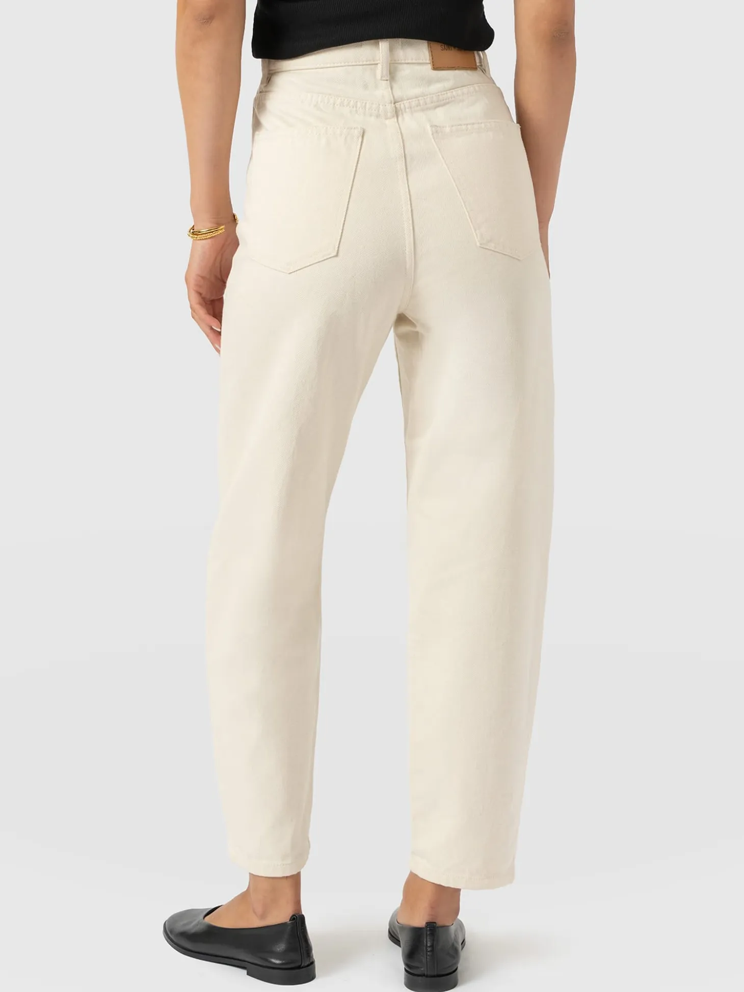 Barrel Leg Jean - Cream