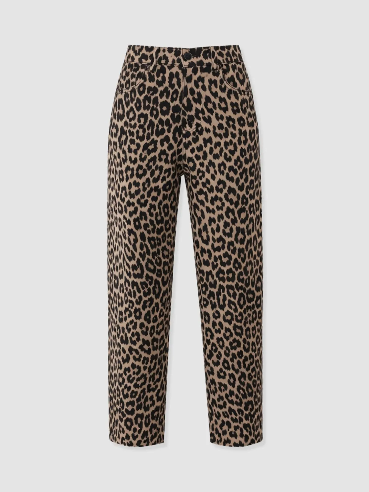 Barrel Leg Jean - Leopard