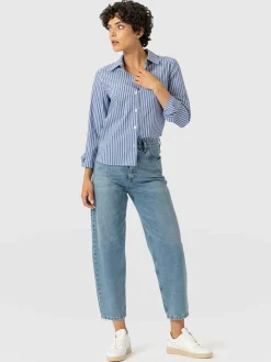 Barrel Leg Jean - Light Blue