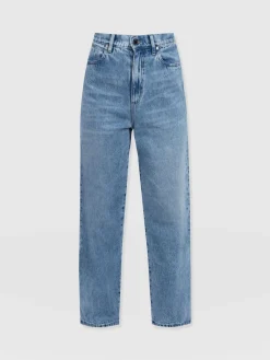 Barrel Leg Jean - Light Blue
