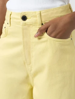 Barrel Leg Jean - Yellow