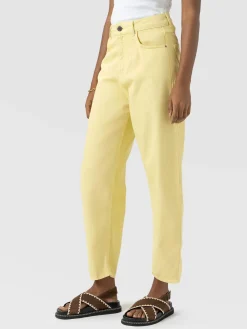 Barrel Leg Jean - Yellow