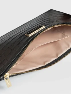 Beauty Pouch - Black Croc