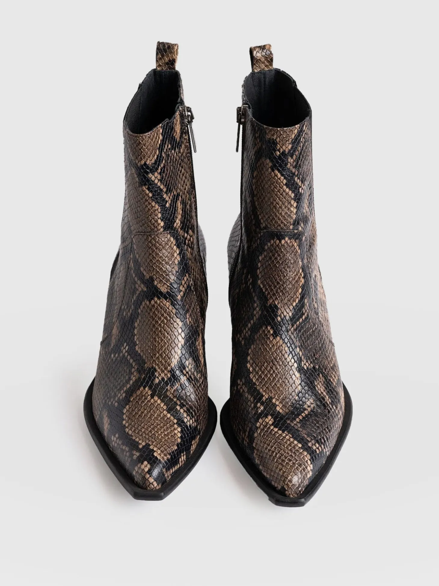 Billie Snake Boot - Taupe