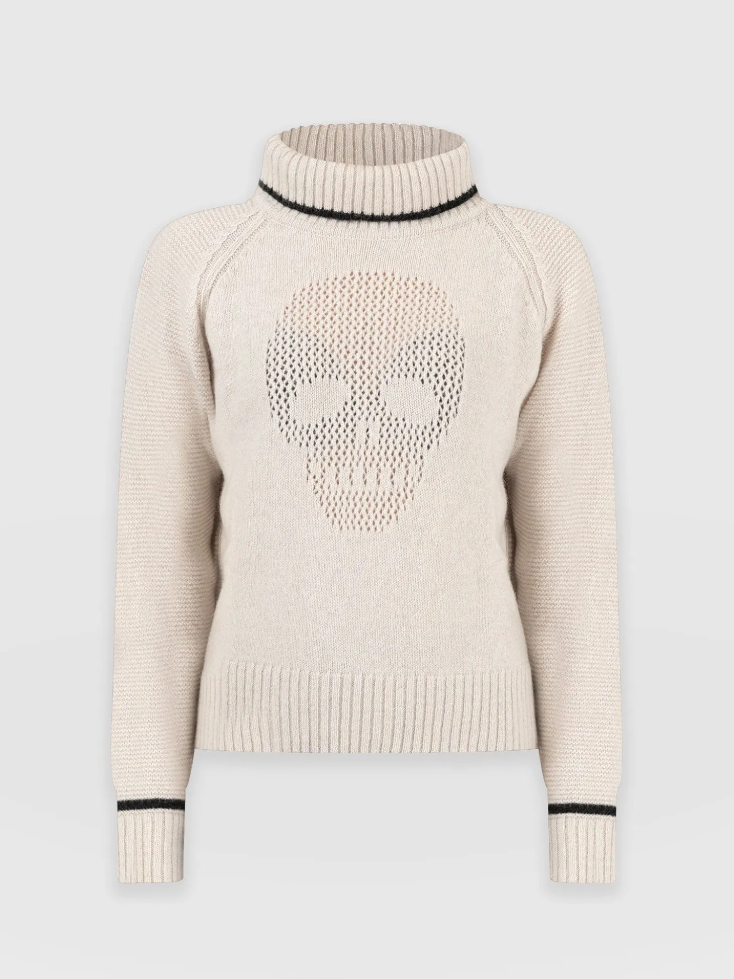 Blake Cashmere Skull Sweater - Cream