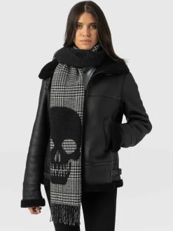 Blake Skull Scarf - Black