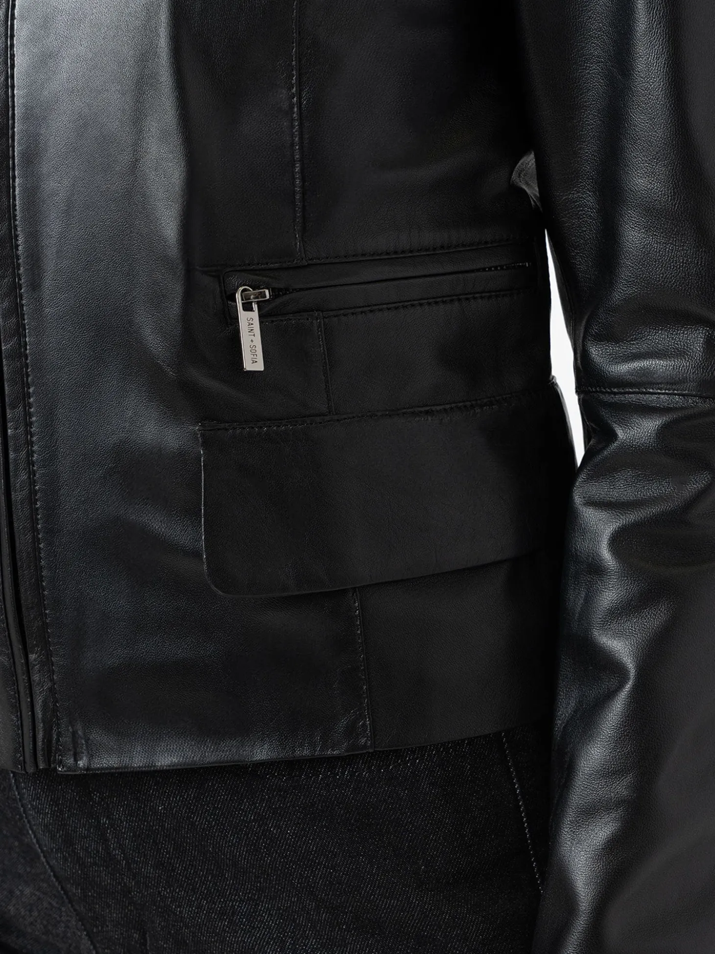 Blane Leather Jacket - Black