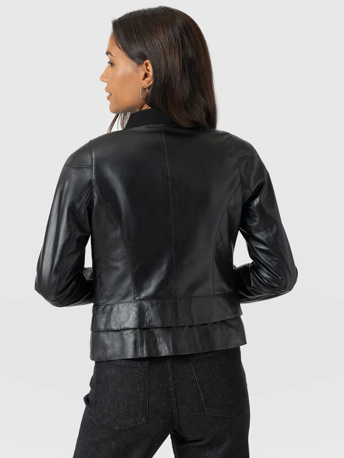 Blane Leather Jacket - Black