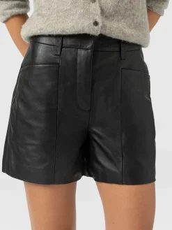 Bonham Leather Short - Black