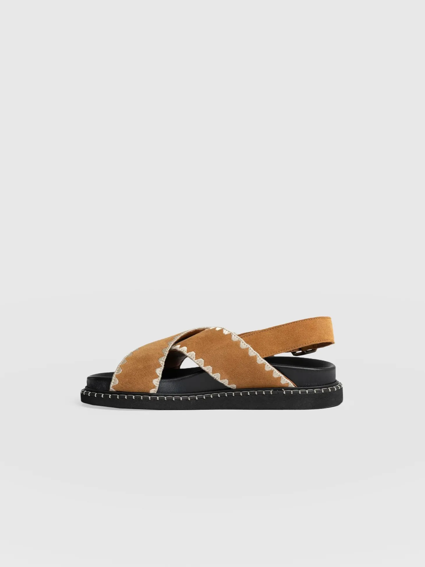 Bonnie Cross Over Sandals - Tan