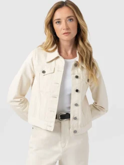 Bowie Denim Jacket - Cream