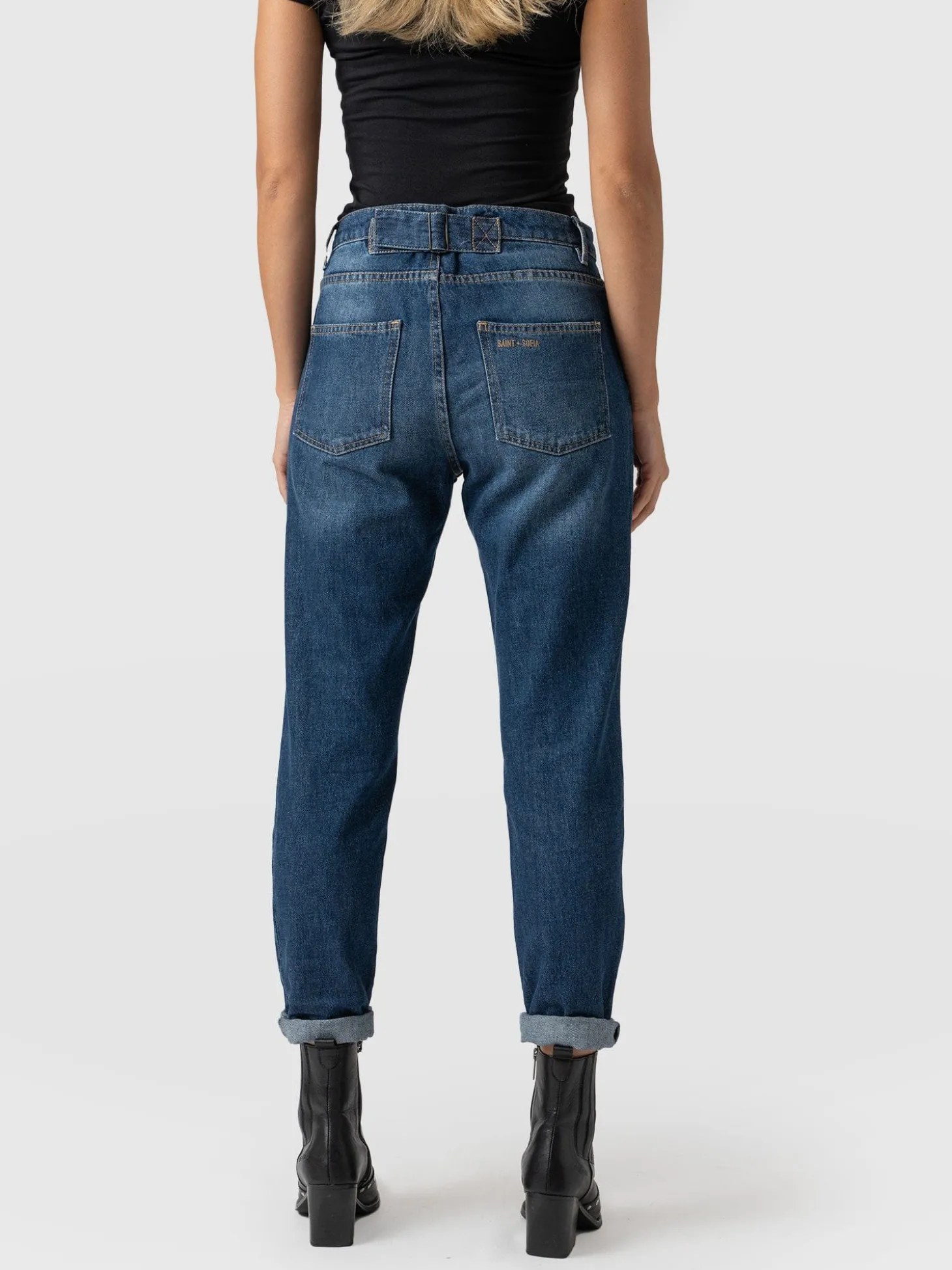 Boyfriend Jeans - Mid Blue
