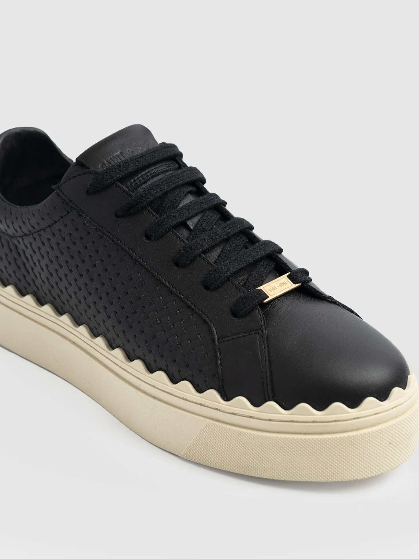 Brook Scallop Sneaker - Black