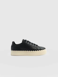 Brook Scallop Sneaker - Black