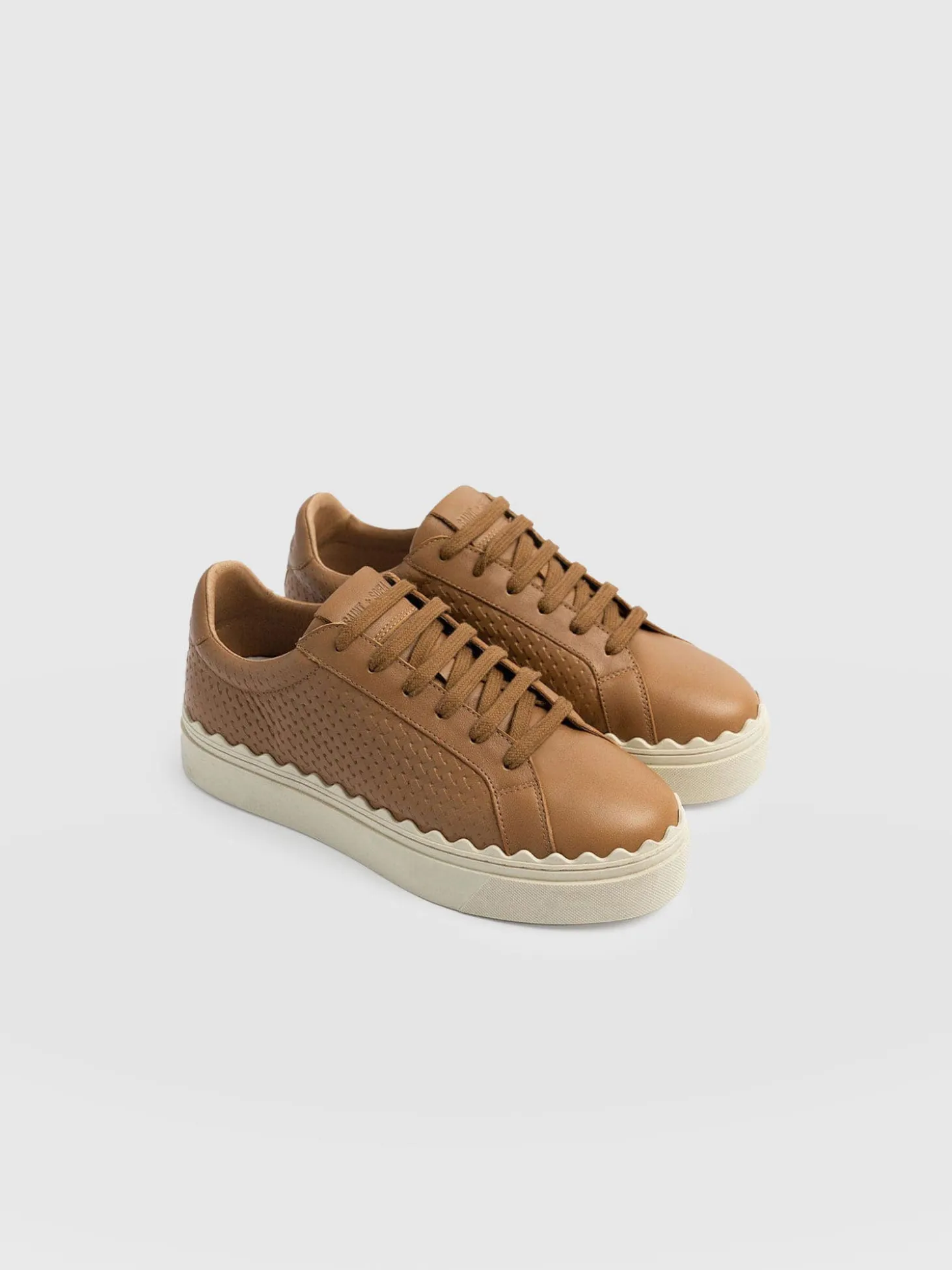 Brook Scallop Sneaker - Tan