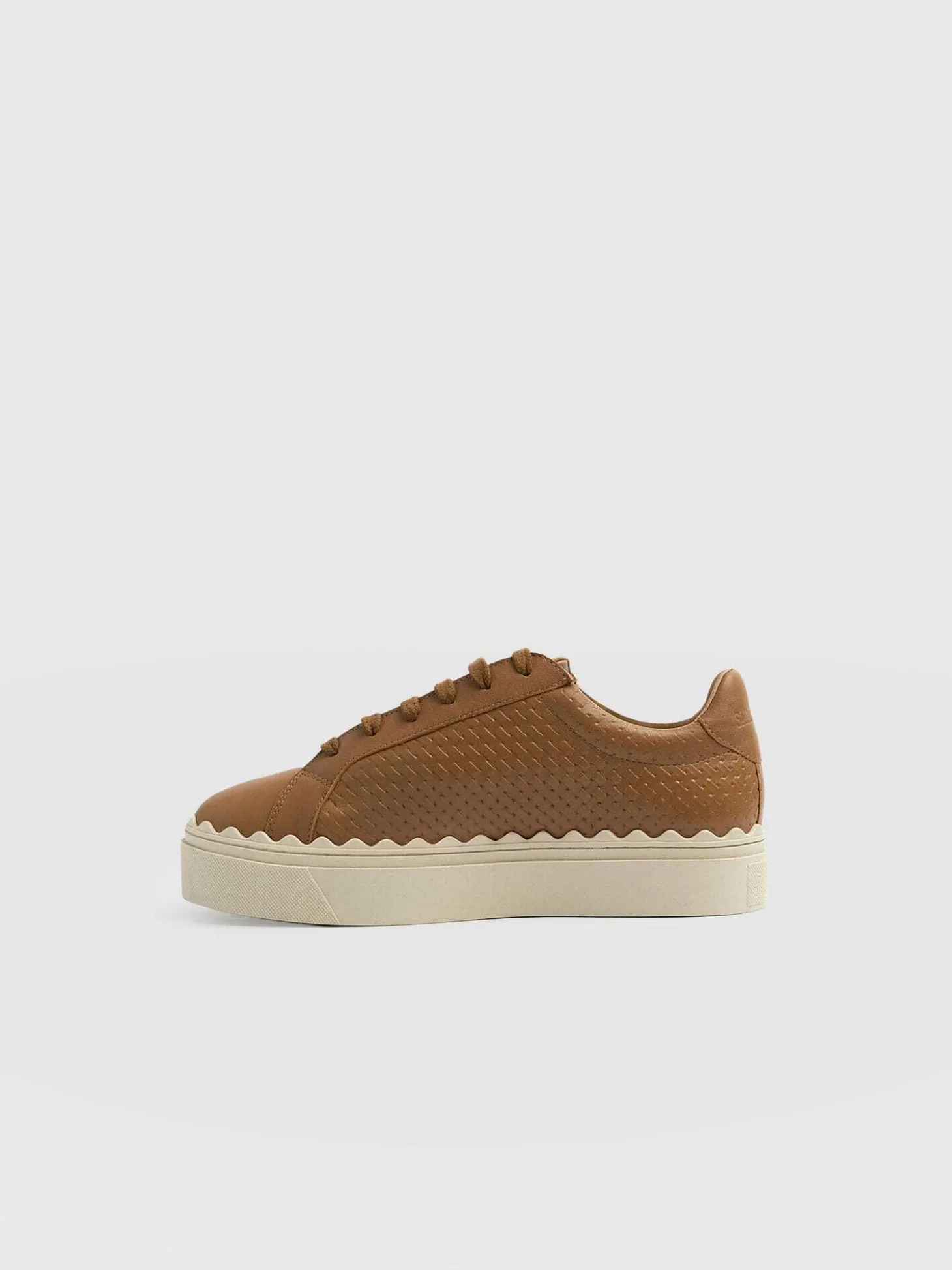 Brook Scallop Sneaker - Tan
