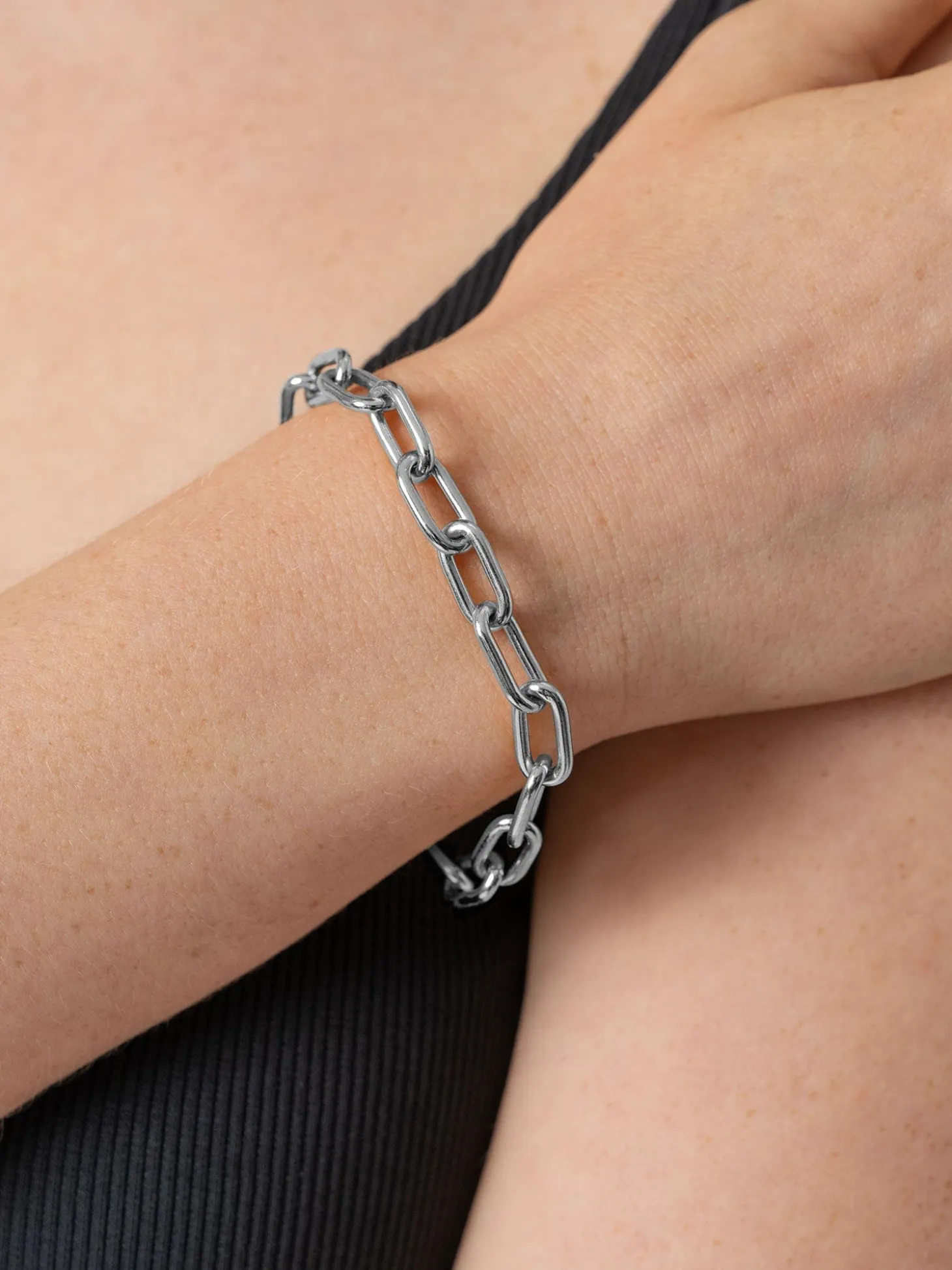 Cable Chain Bracelet - Silver