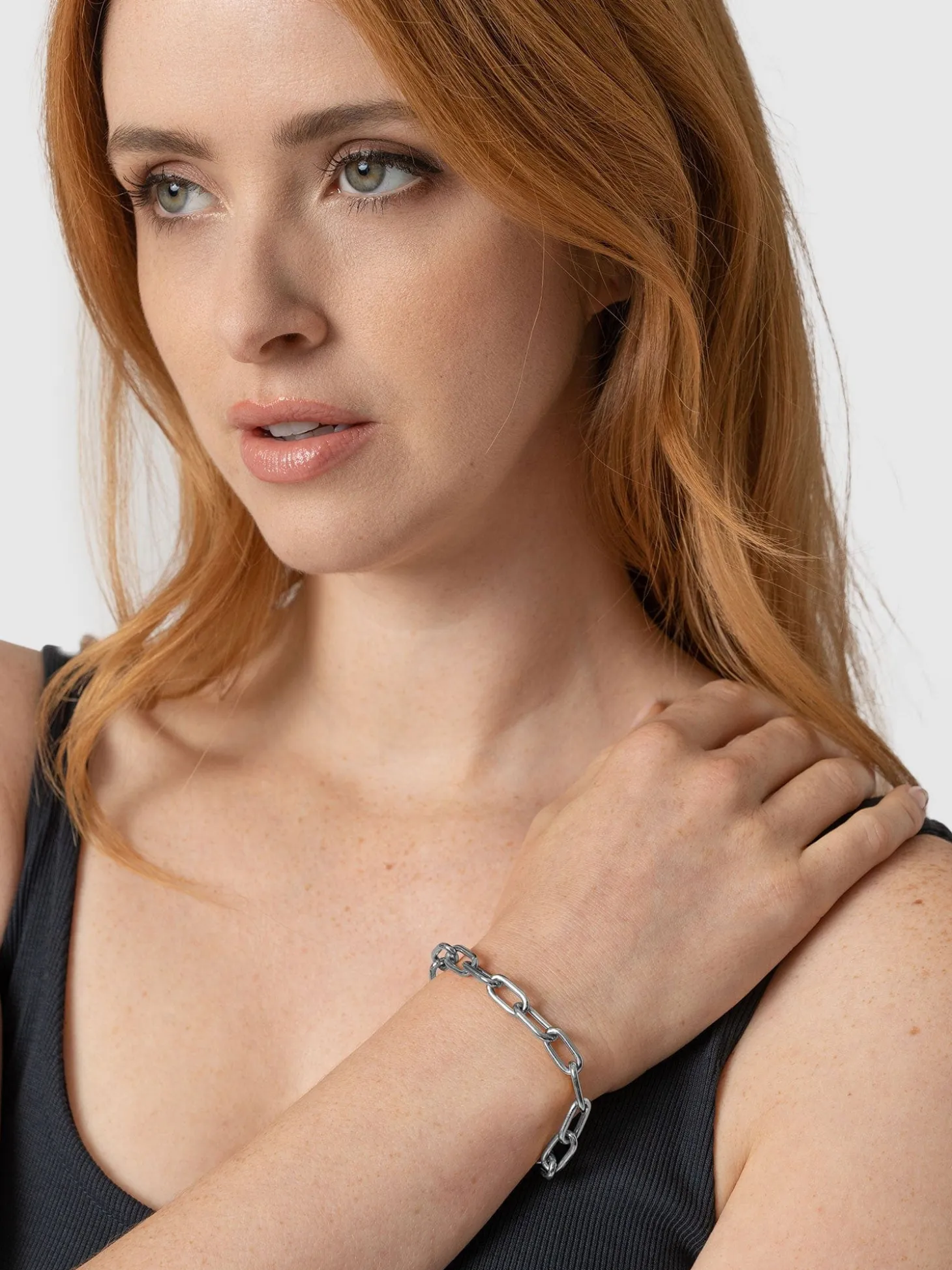 Cable Chain Bracelet - Silver