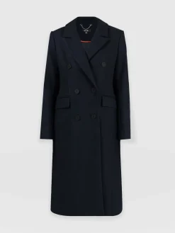Cambridge Coat - Navy Chevron