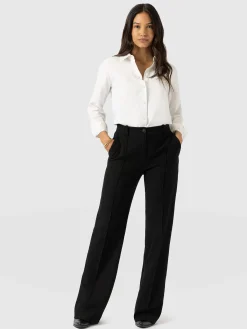 Cambridge Tailored Wide Leg Pant - Black