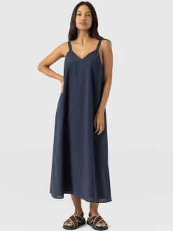 Candice A - Line Dress - Navy