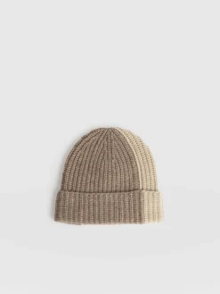 Cashmere Beanie - Cream/Beige
