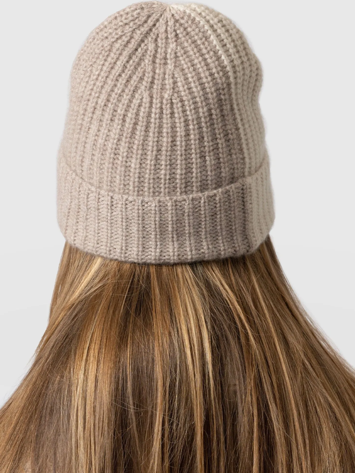 Cashmere Beanie - Cream/Beige