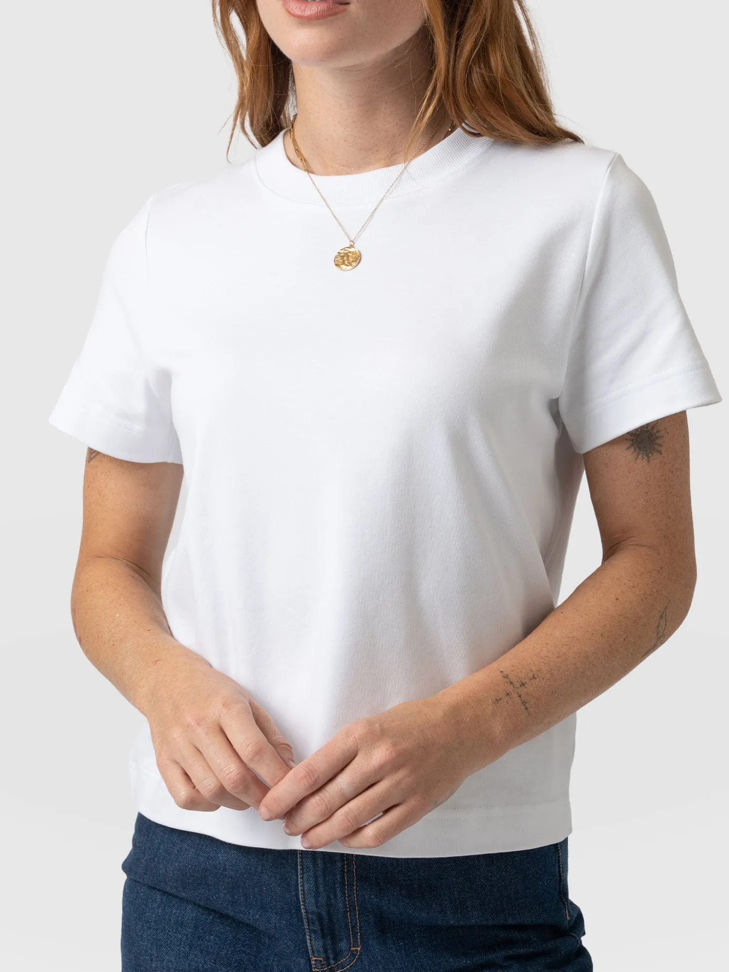 Chelsea Crew Neck Tee - White