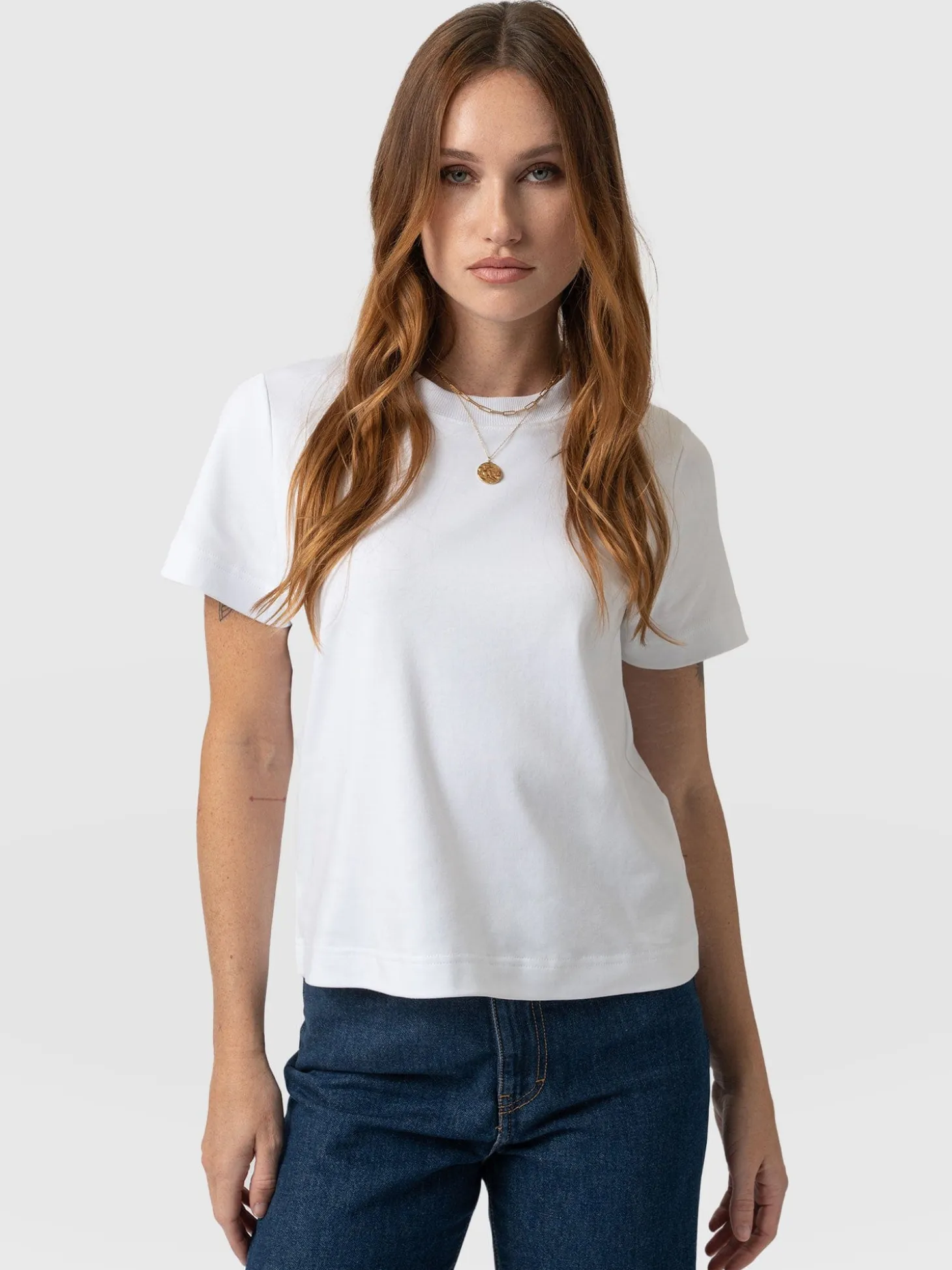 Chelsea Crew Neck Tee - White