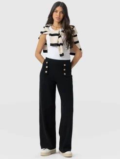 Chelsea Pant - Black Textured