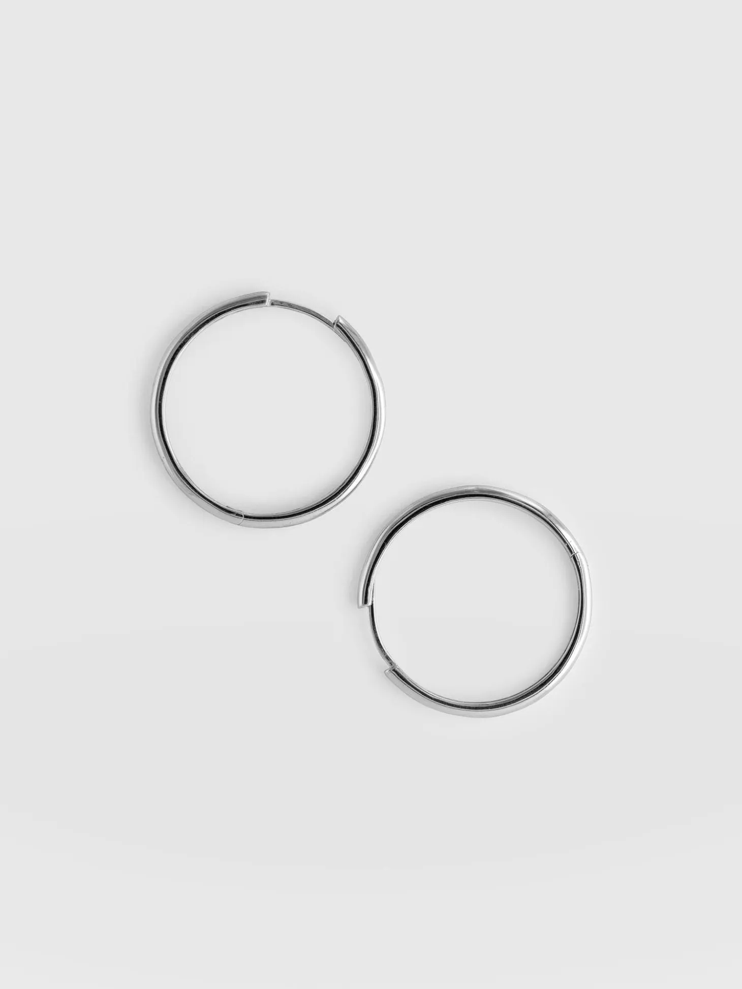 Classic Hoop Earrings - Silver