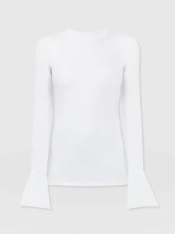 Connie Cuff Tee - White