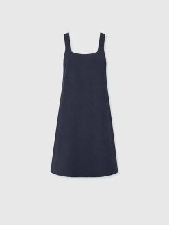 Corinne Linen Cami Dress - Navy