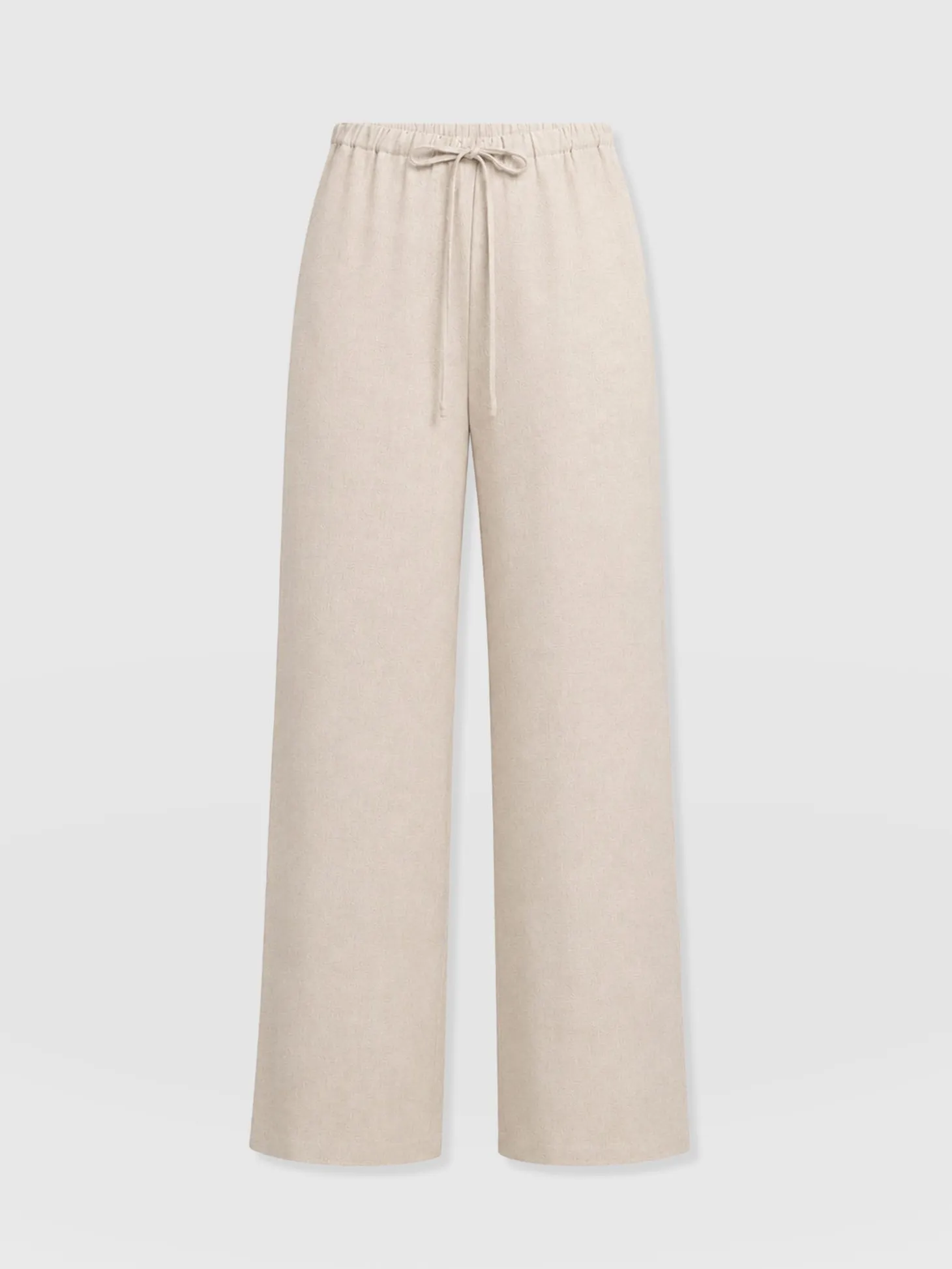 Corinne Linen Pant - Oatmeal