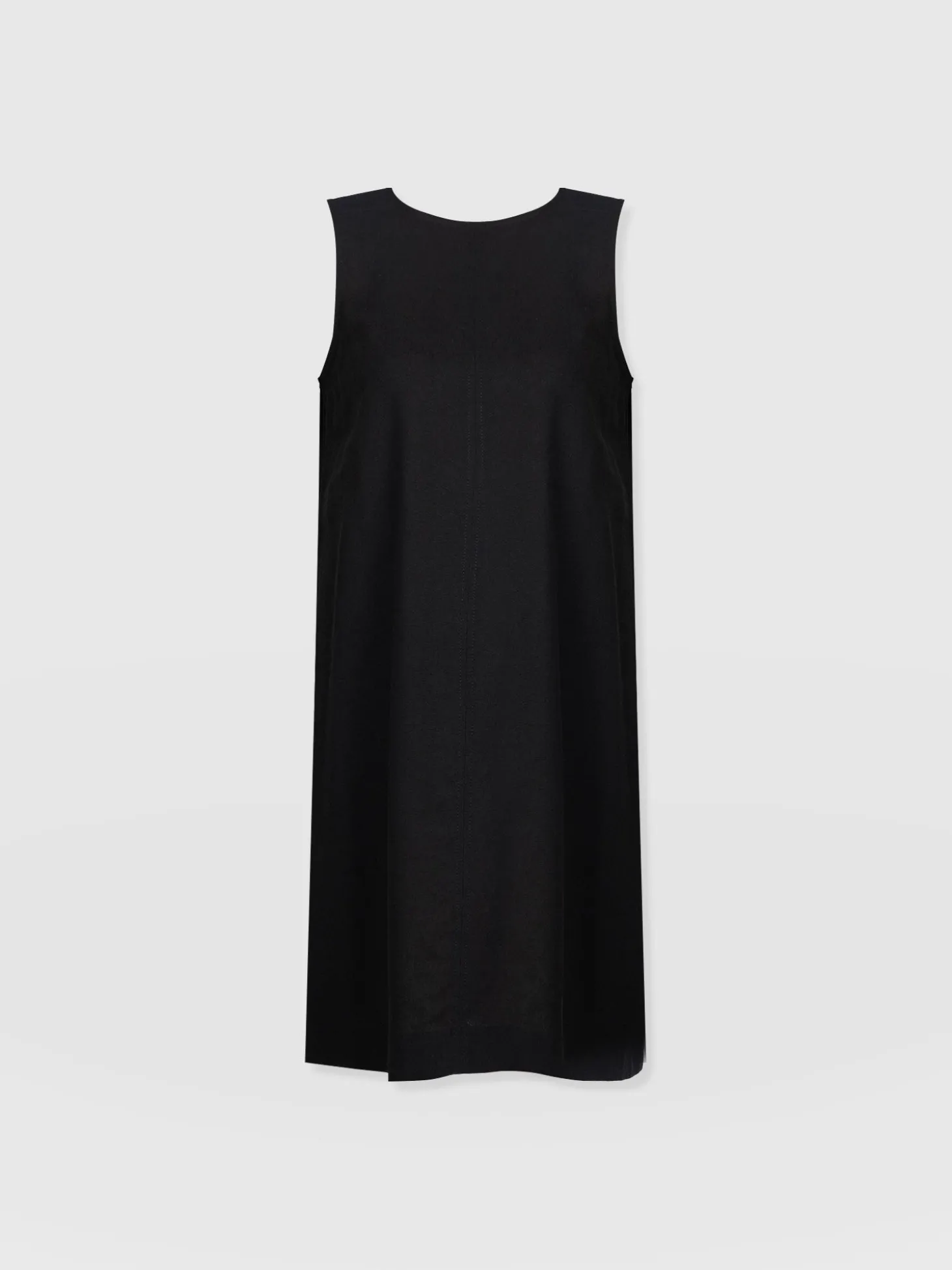 Corinne Linen Shift Dress - Black