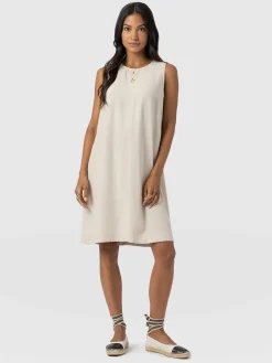 Corinne Linen Shift Dress - Oatmeal