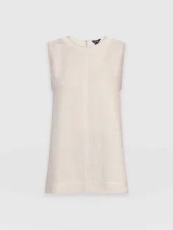 Corinne Linen Tunic - Oatmeal