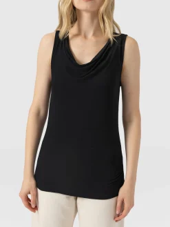 Cowl Neck Cami - Black