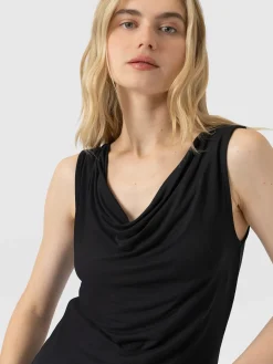 Cowl Neck Cami - Black