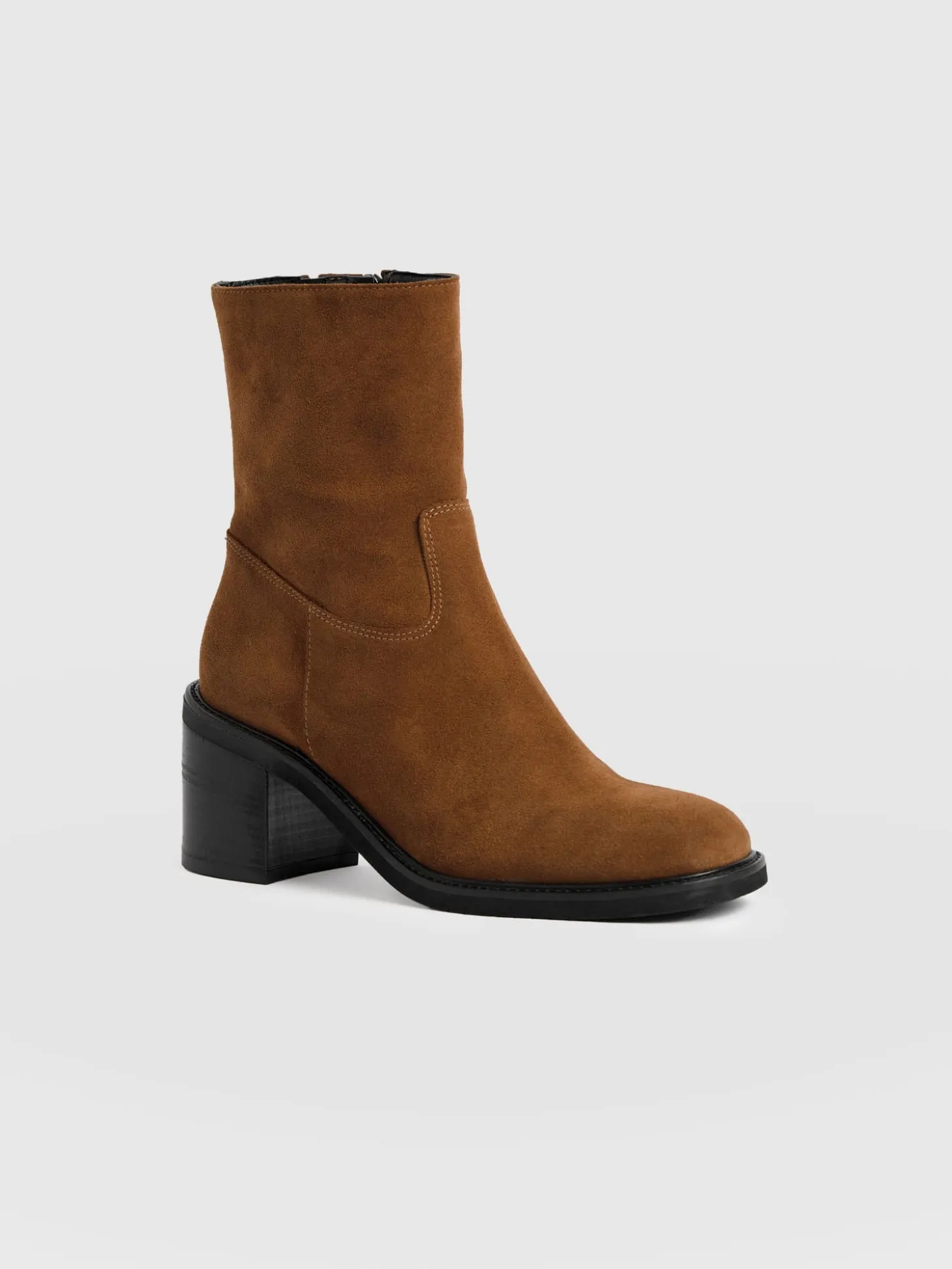 Dakota Ankle Boot - Camel Suede
