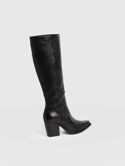 Dallas Knee High Boot - Black