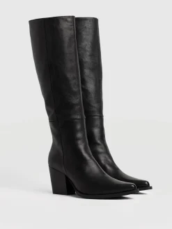 Dallas Knee High Boot - Black