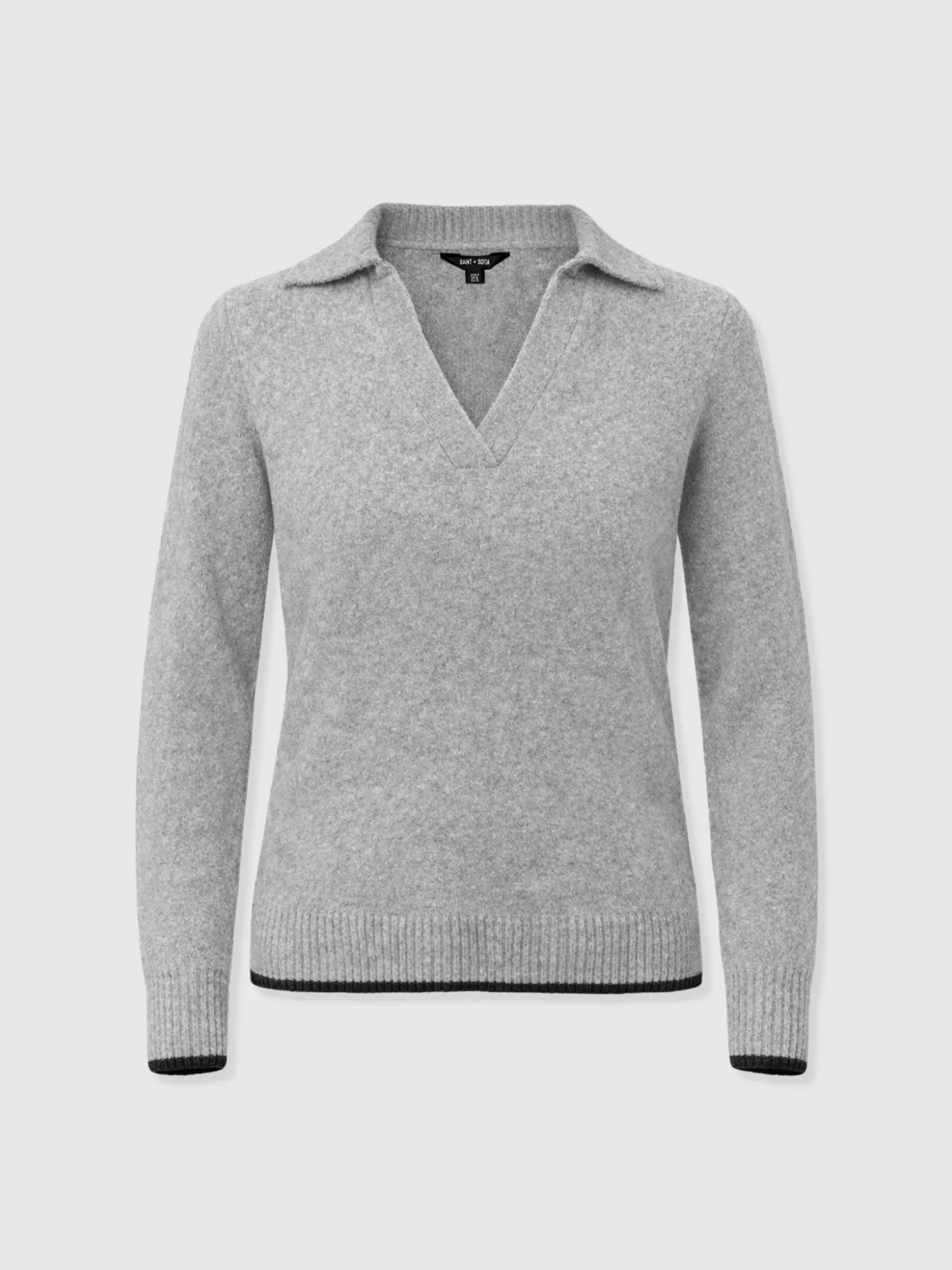 Delphi Polo Knit - Grey