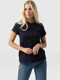 Easy Cotton Tee - Navy