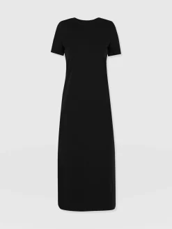 Easy T-Shirt Midi Dress - Black
