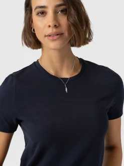 Easy T-Shirt Midi Dress - Navy